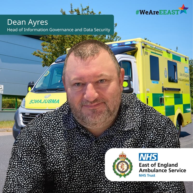With Dean Ayres from East of England Ambulance Service NHS Trust